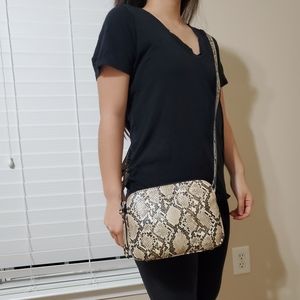 Snake print crossbody